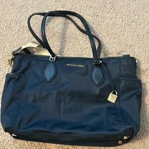 Like New! Navy Blue Michael Kors Baby Bag